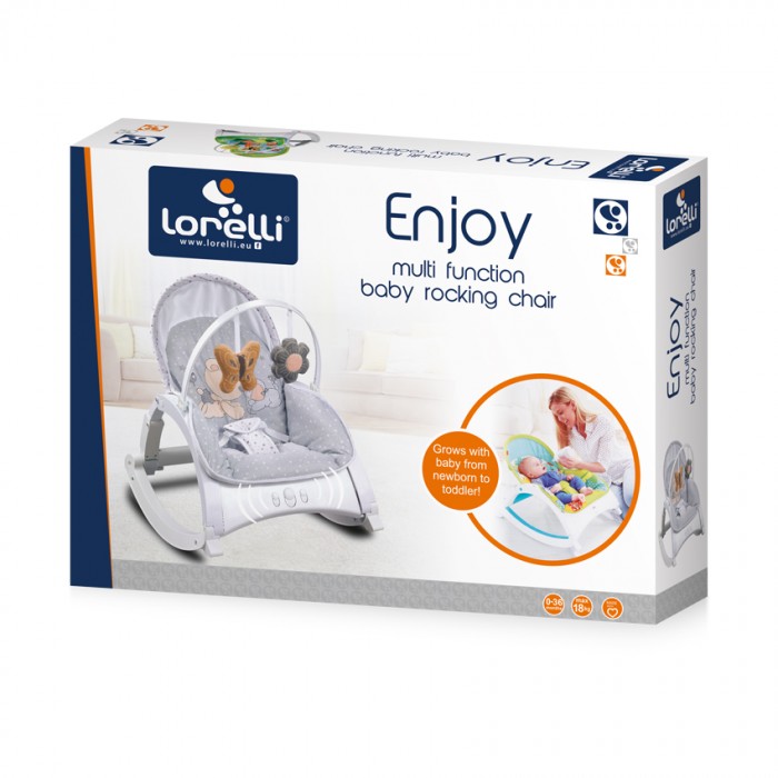 Baby Rocker Enjoy Grey Rabbits