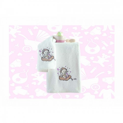 Bebe Towel Set 2Pcs Sweet Pink