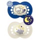Night Silicone Pacifier 6-16 Months In 3 Colors