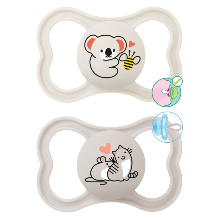 Supreme Silicone Pacifier 6-16 Months In 3 Colors