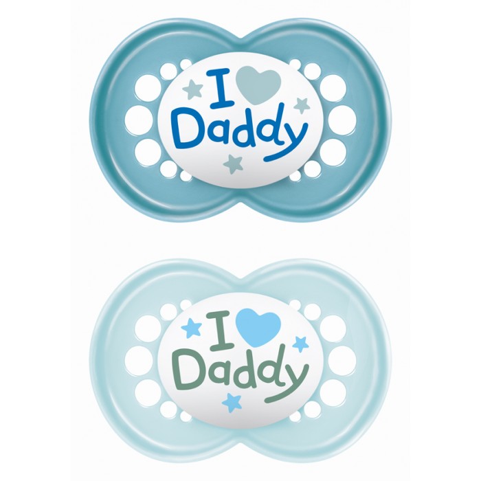 Πιπίλα Ι Love Mummy & Daddy Σιλικόνης 16+ Mηνών