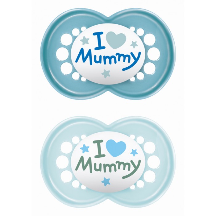 Πιπίλα Ι Love Mummy & Daddy Σιλικόνης 16+ Mηνών
