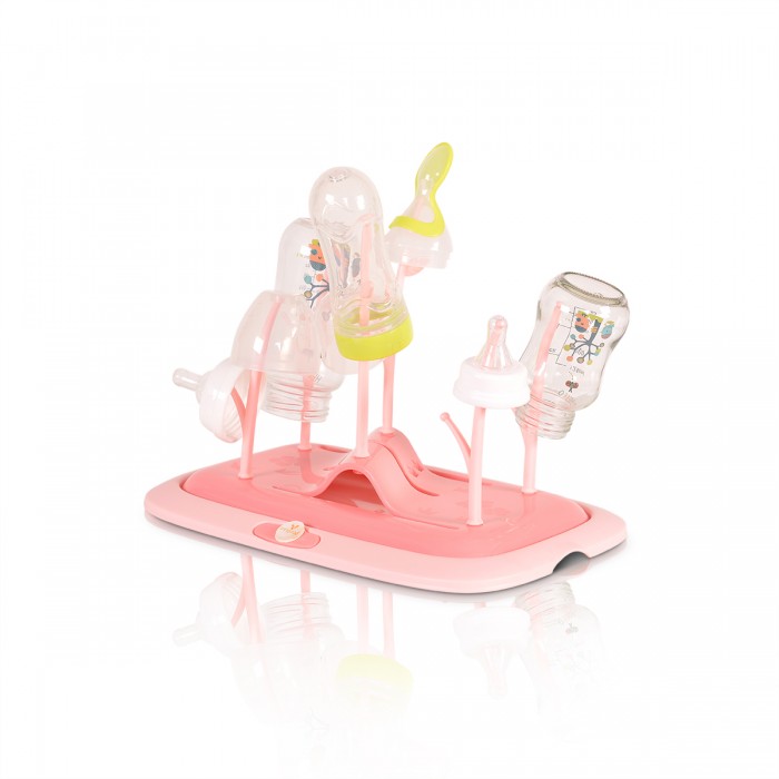 Bottle Drying Rack Coral Pink