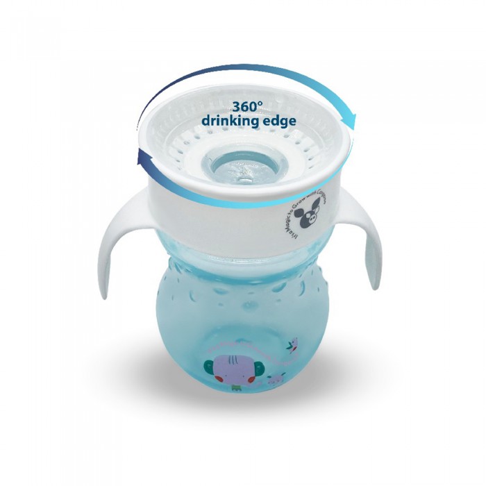 Εκπαιδευτικό Κύπελλο 360° Με Λαβές 270 ML Magic Cup Blue